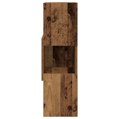 vidaXL Meuble d'angle en bois de récupération 25,5x25x80 cm Bois d'ingénierie