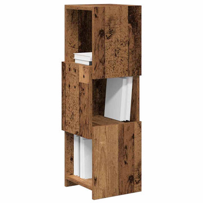 vidaXL Meuble d'angle en bois de récupération 25,5x25x80 cm Bois d'ingénierie