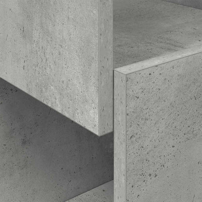 Eckschrank Beton Grau 25,5x25x55cm Holzwerkstoff