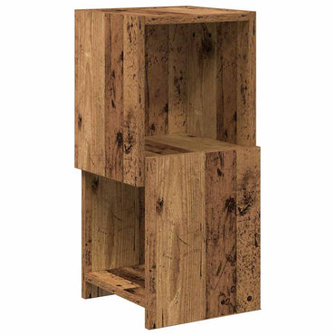 vidaXL Armoire d'angle en bois de récupération 25,5x25x55cm, bois d'ingénierie