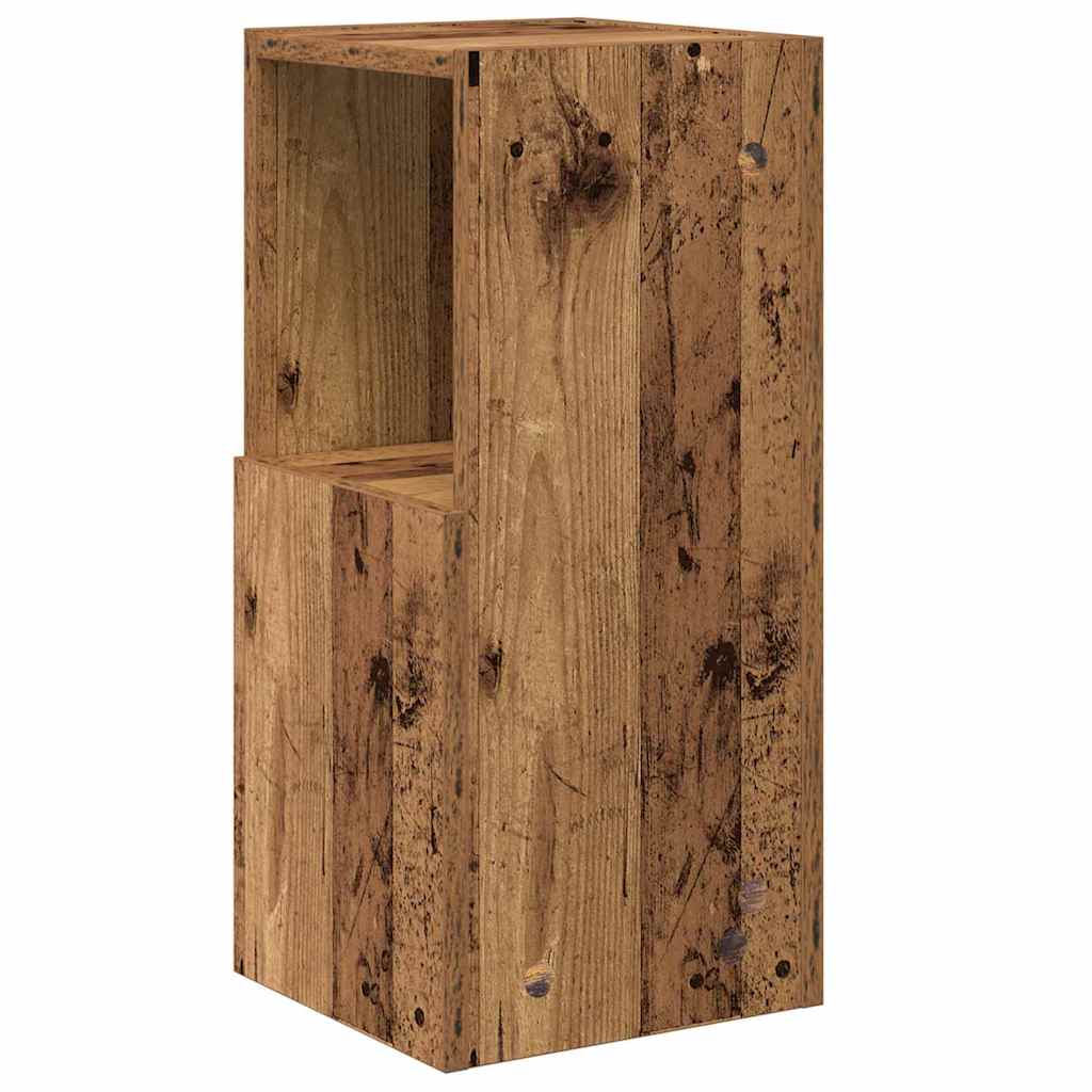 vidaXL Armoire d'angle en bois de récupération 25,5x25x55cm, bois d'ingénierie