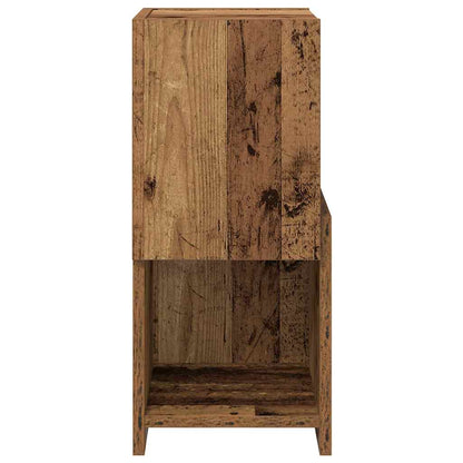 vidaXL Armoire d'angle en bois de récupération 25,5x25x55cm, bois d'ingénierie