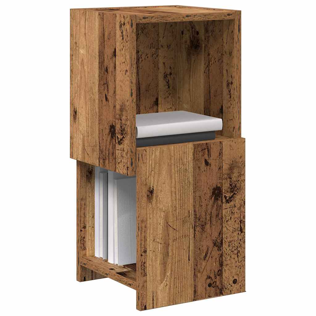 vidaXL Armoire d'angle en bois de récupération 25,5x25x55cm, bois d'ingénierie