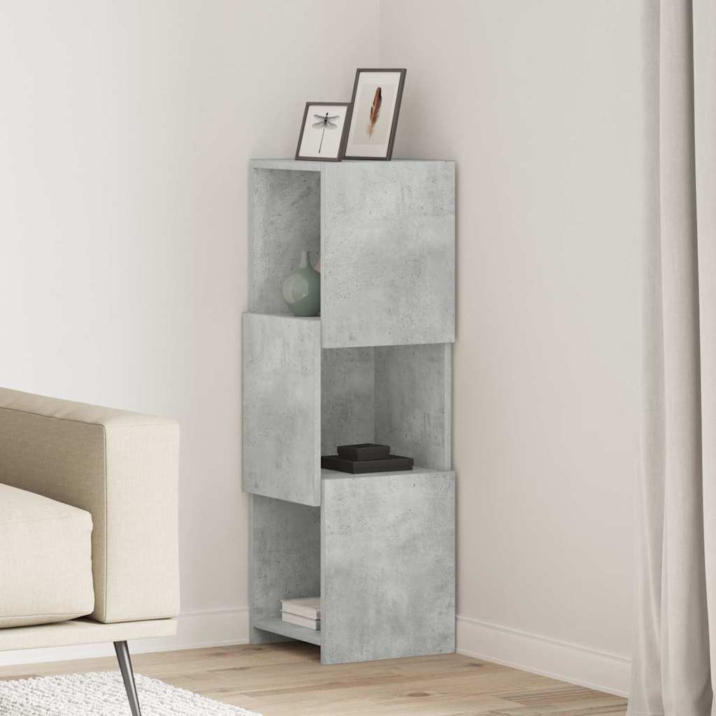 vidaXL Eckschrank Beton Grau 30,5x30x95cm Holzwerkstoff