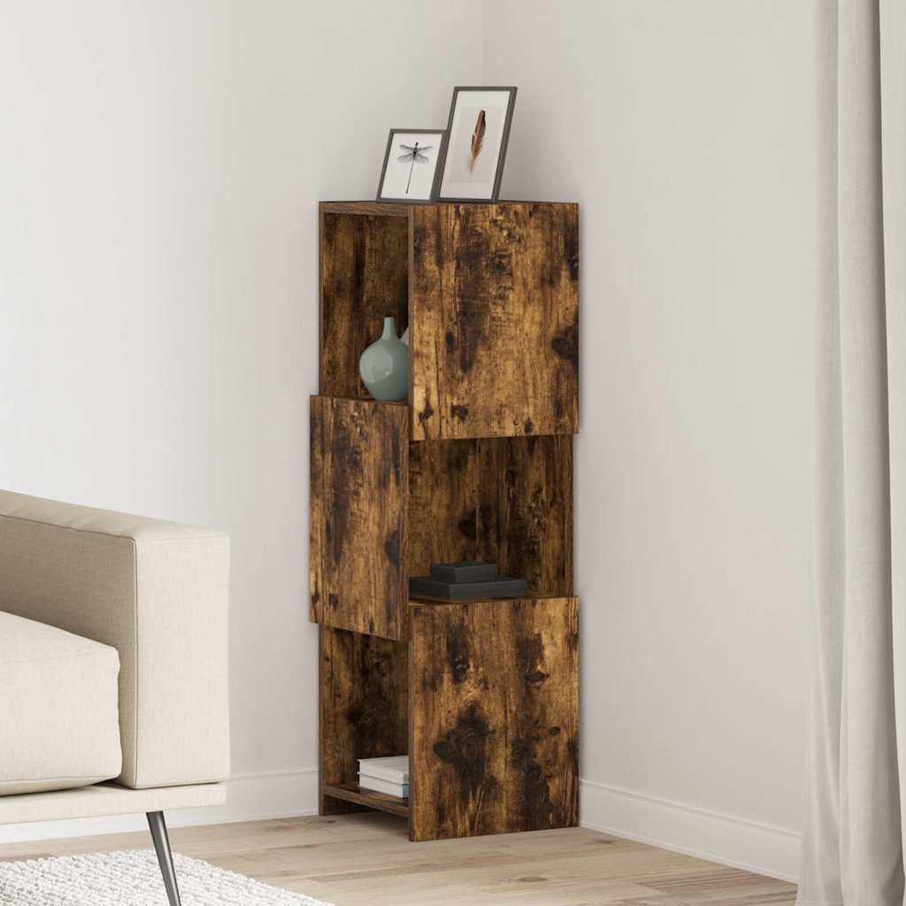 Eckschrank Geräucherte Eiche 30,5x30x95cm Holzwerkstoff
