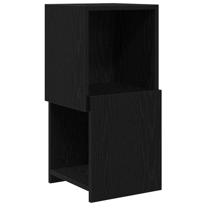 vidaXL Eckschrank Schwarz Eichen-Optik 30,5x30x65cm Holzwerkstoff