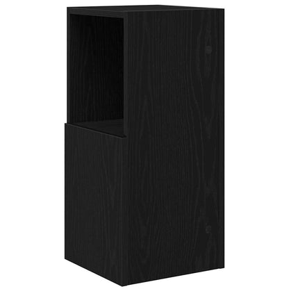 vidaXL Eckschrank Schwarz Eichen-Optik 30,5x30x65cm Holzwerkstoff