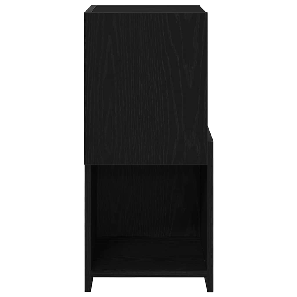 vidaXL Eckschrank Schwarz Eichen-Optik 30,5x30x65cm Holzwerkstoff