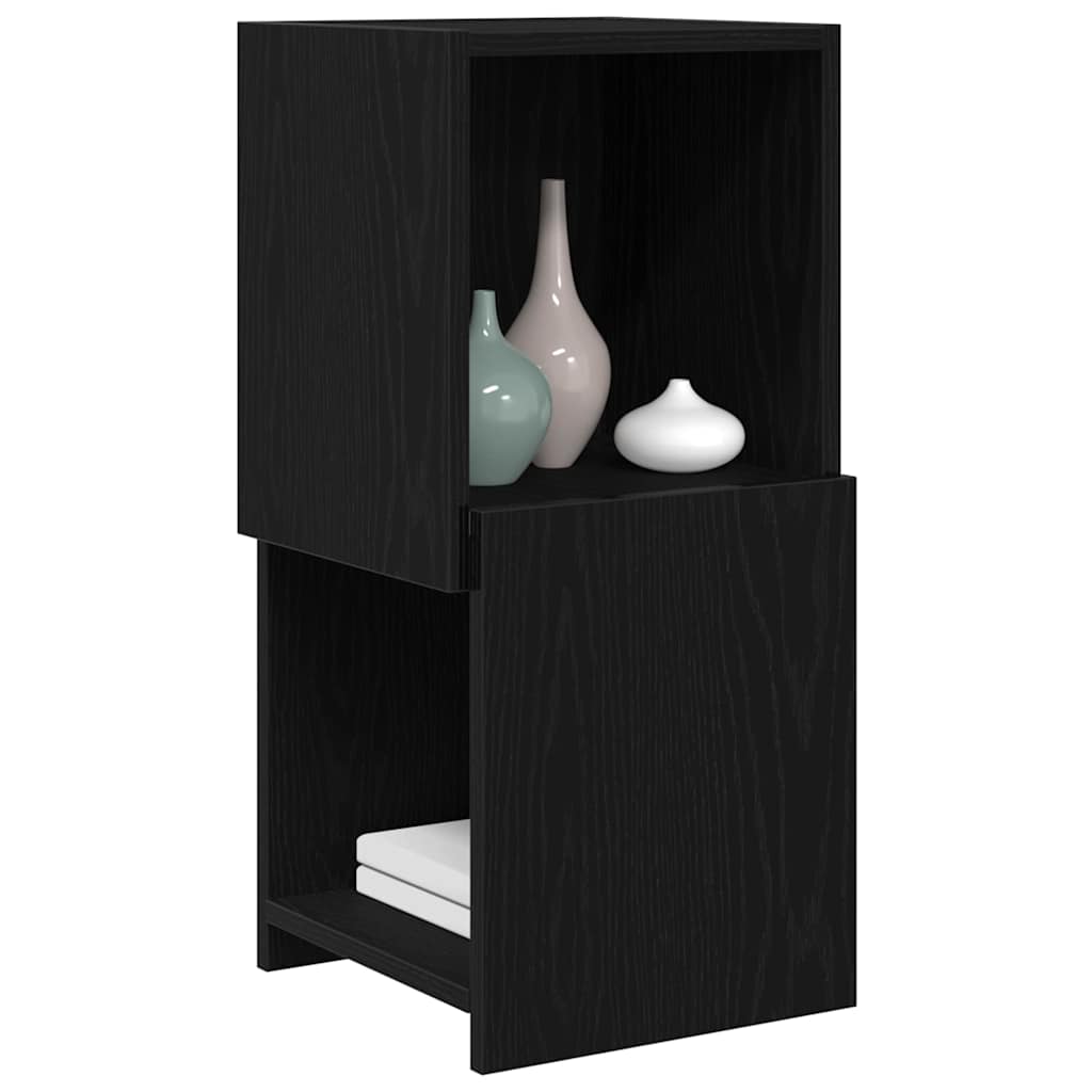 vidaXL Eckschrank Schwarz Eichen-Optik 30,5x30x65cm Holzwerkstoff