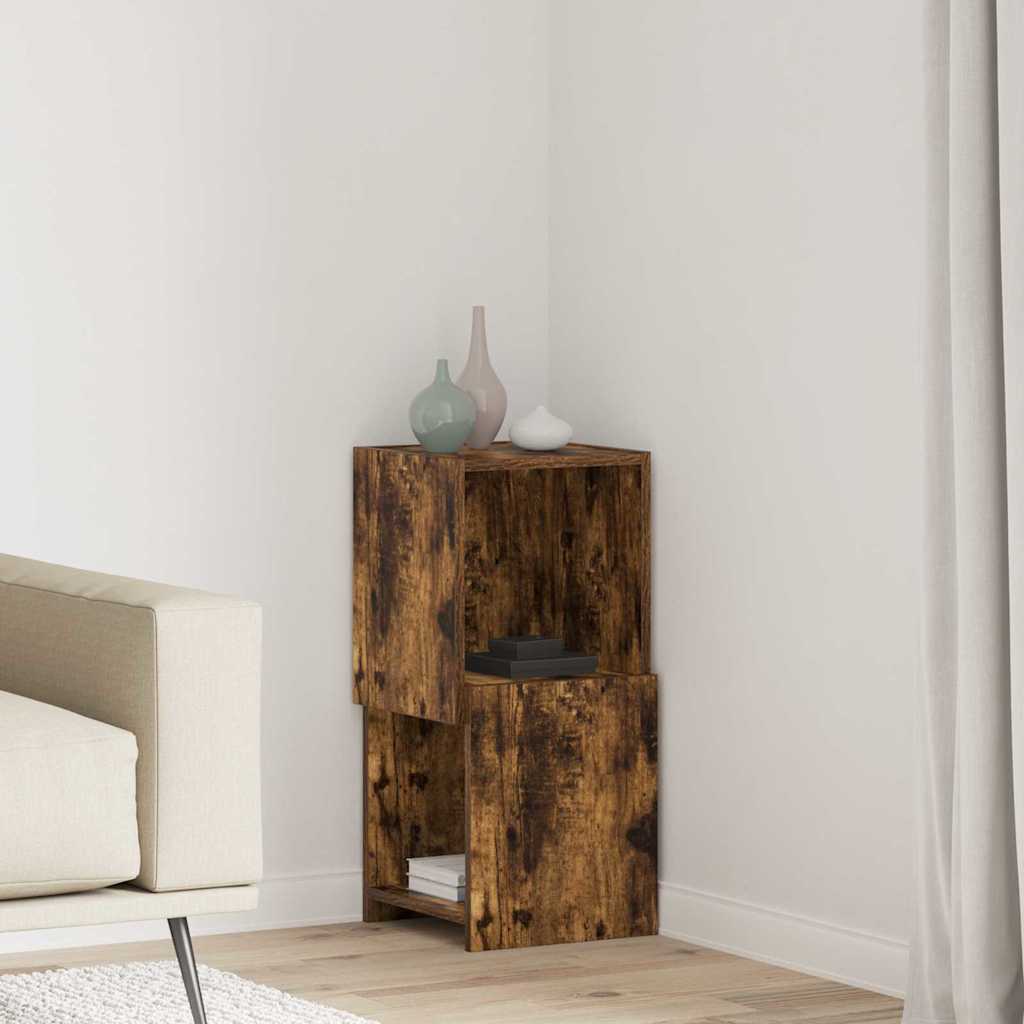 Eckschrank Geräucherte Eiche 30,5x30x65cm Holzwerkstoff