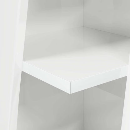 vidaXL Eckschrank Hochglanz Weiß 27,5x27x102cm Holzwerkstoff