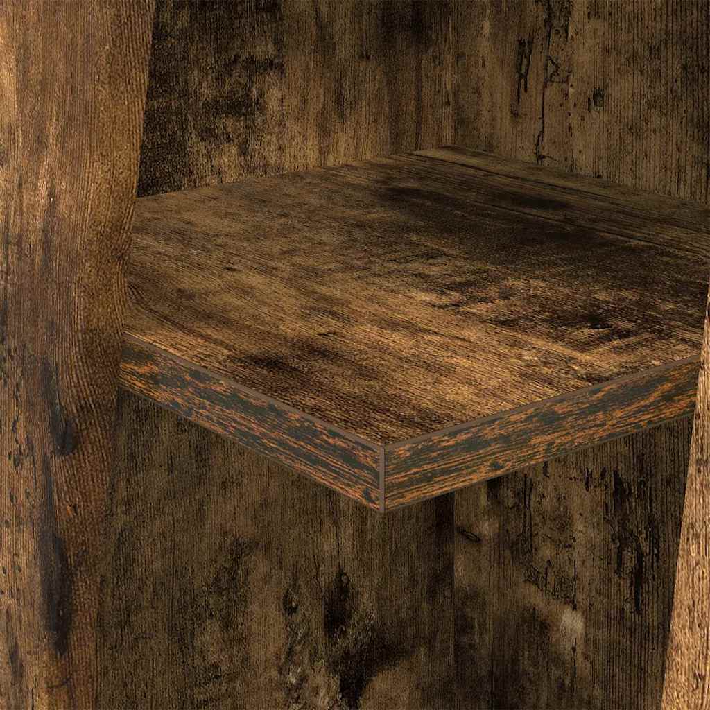 vidaXL Eckschrank Geräucherte Eiche 27,5x27x102cm Holzwerkstoff