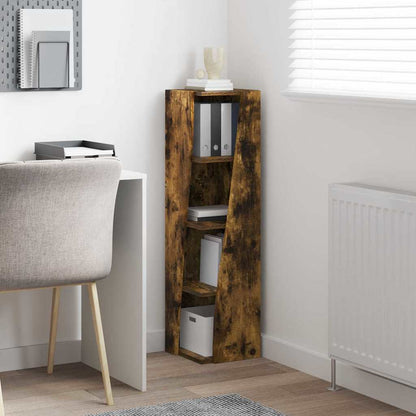 vidaXL Eckschrank Geräucherte Eiche 27,5x27x102cm Holzwerkstoff