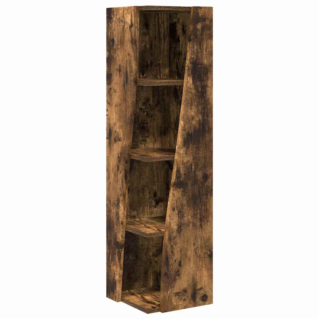 vidaXL Eckschrank Geräucherte Eiche 27,5x27x102cm Holzwerkstoff