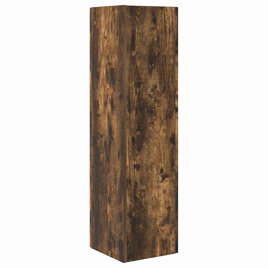 vidaXL Eckschrank Geräucherte Eiche 27,5x27x102cm Holzwerkstoff