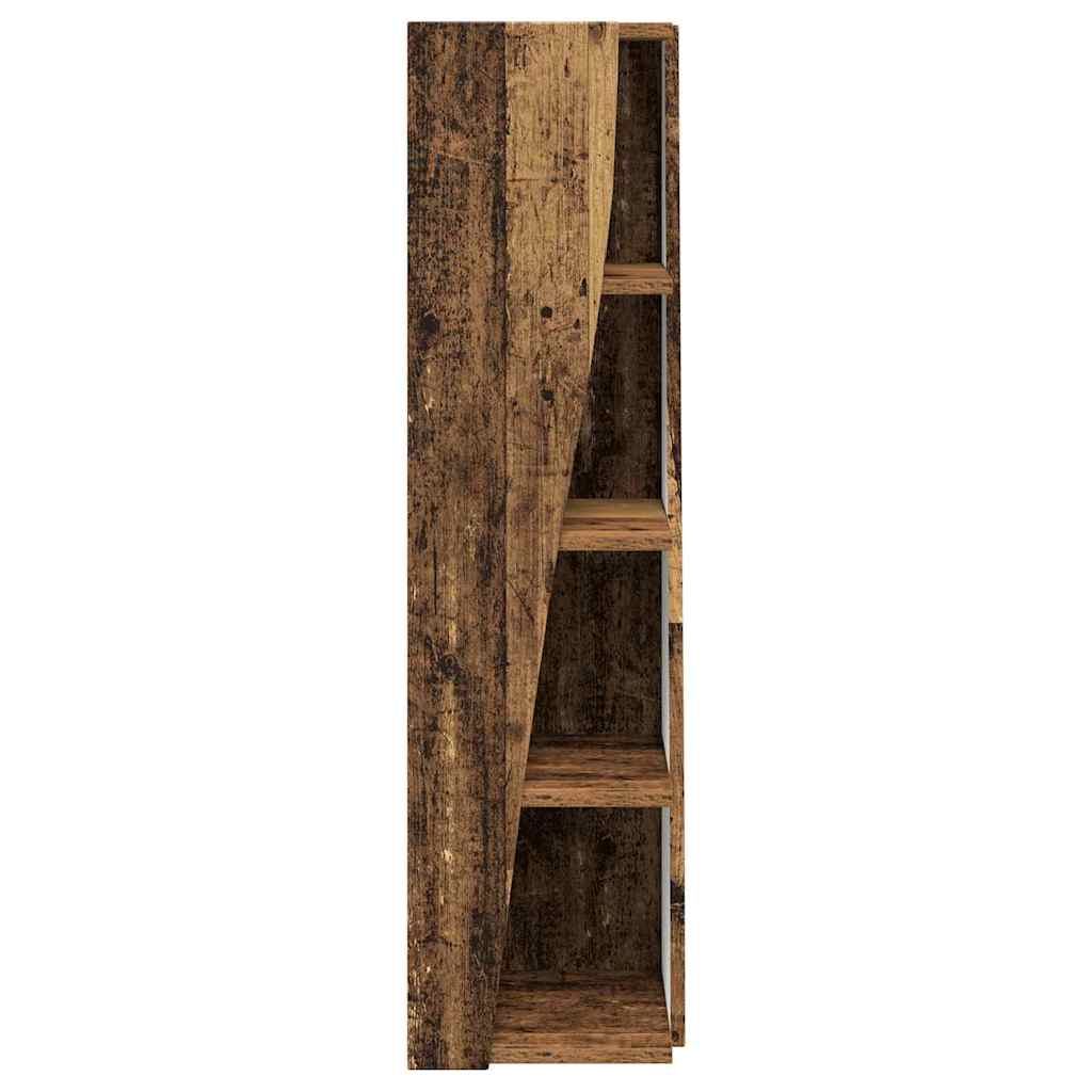 vidaXL Eckschrank Geräucherte Eiche 27,5x27x102cm Holzwerkstoff