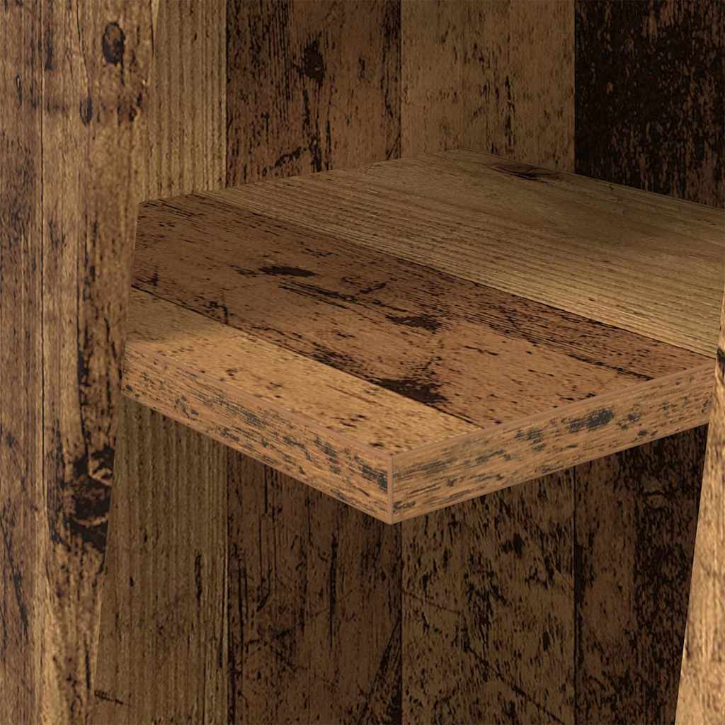 vidaXL Eckschrank Altholz 27,5x27x102cm Holzwerkstoff