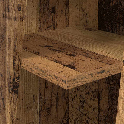 vidaXL Eckschrank Altholz 27,5x27x102cm Holzwerkstoff