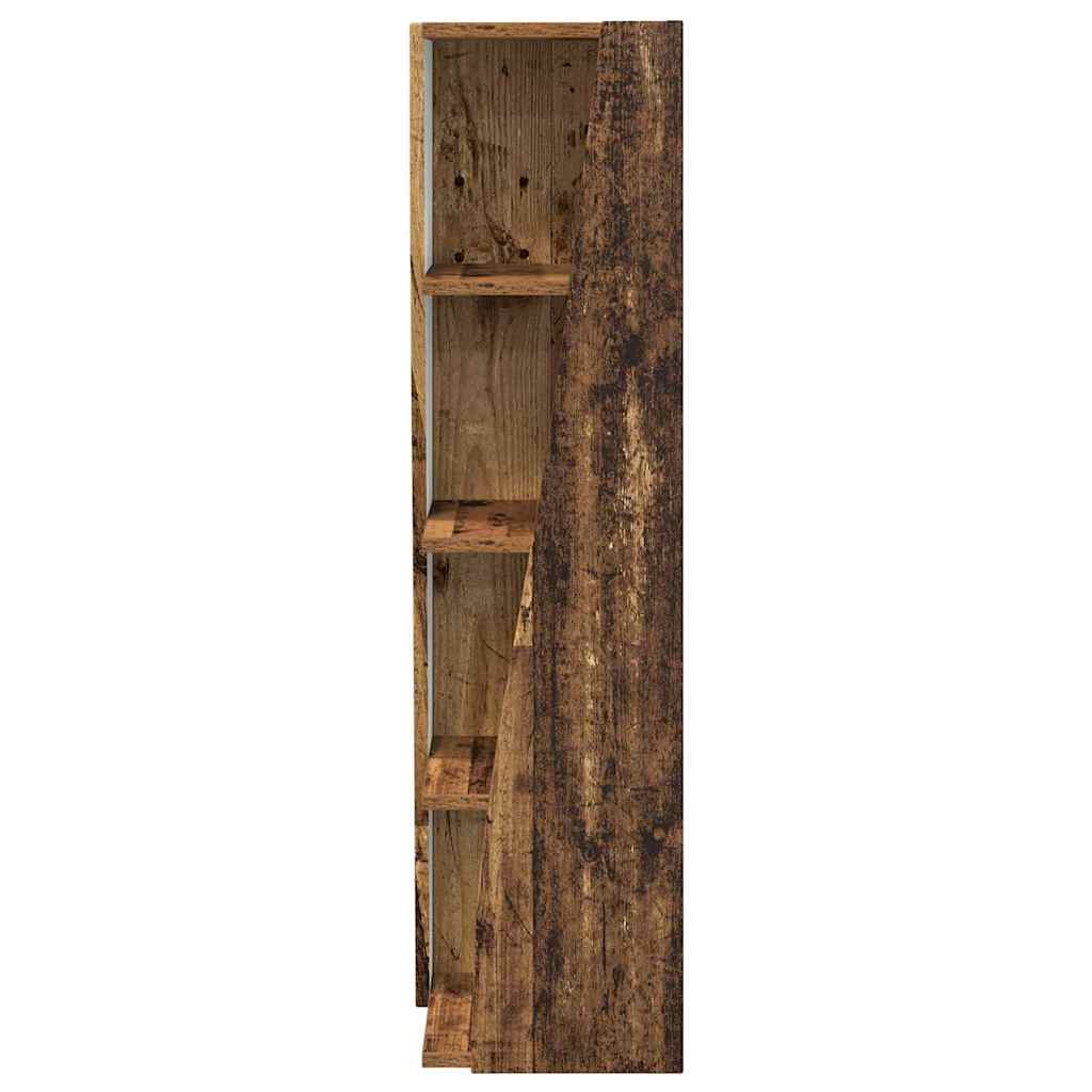 vidaXL Eckschrank Altholz 27,5x27x102cm Holzwerkstoff