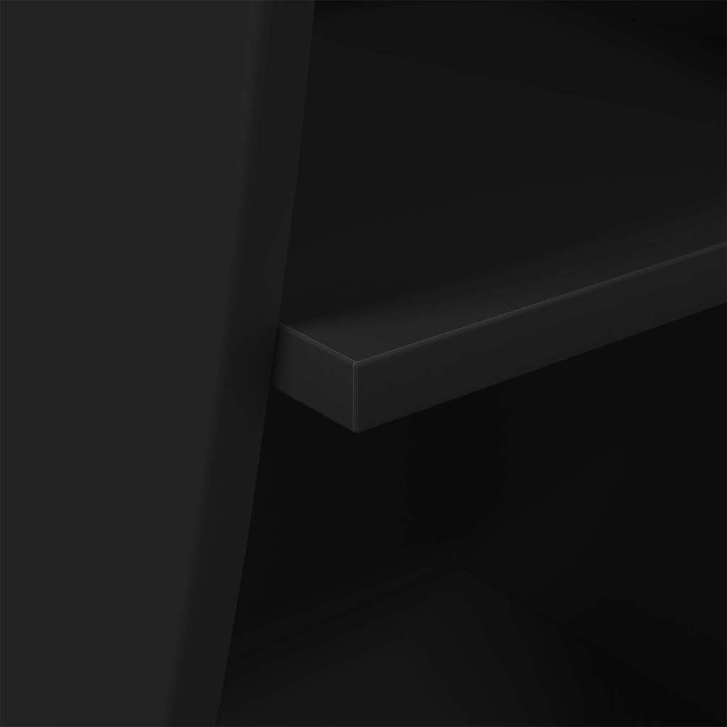 vidaXL Eckschrank Schwarz 32x32x102cm Holzwerkstoff