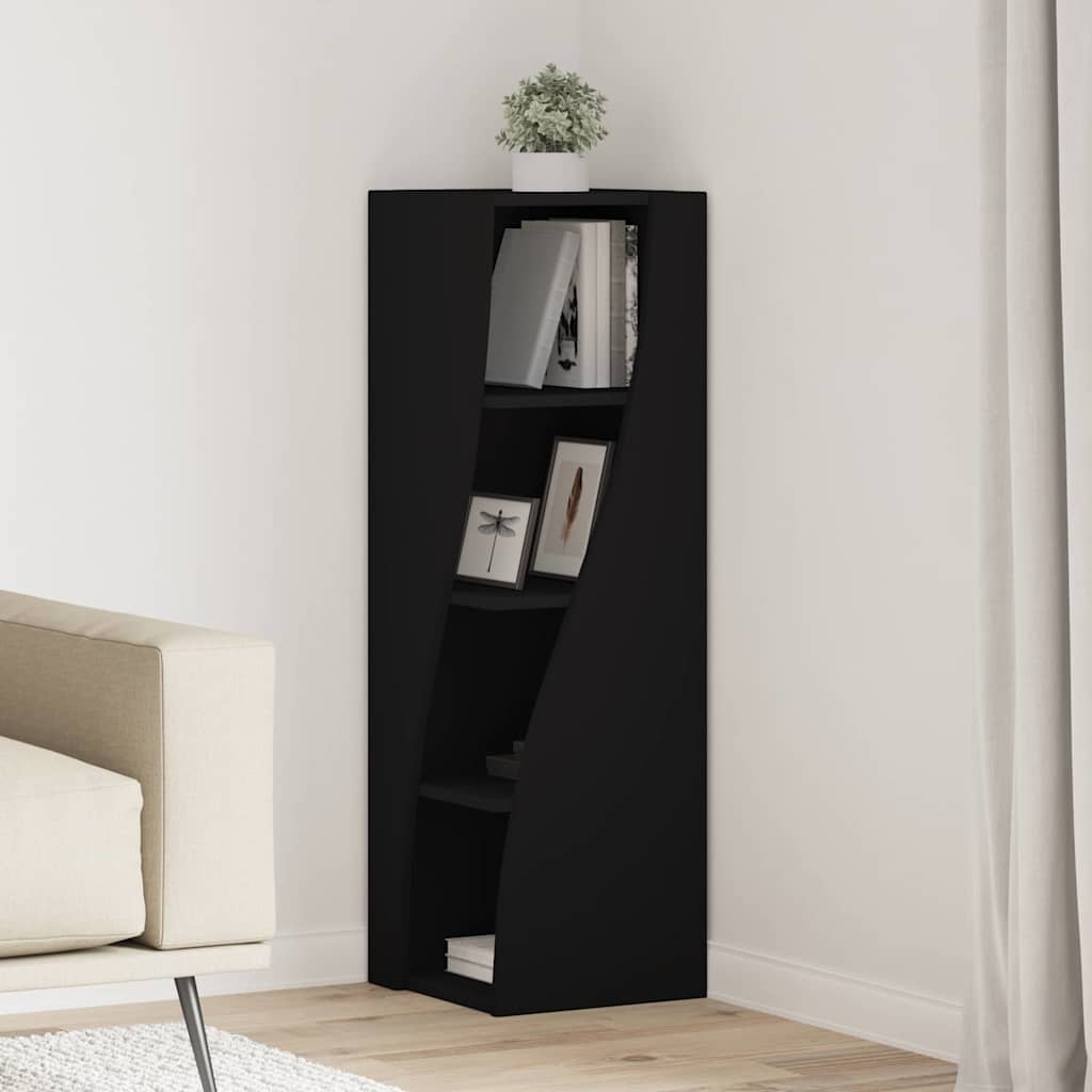 vidaXL Eckschrank Schwarz 32x32x102cm Holzwerkstoff