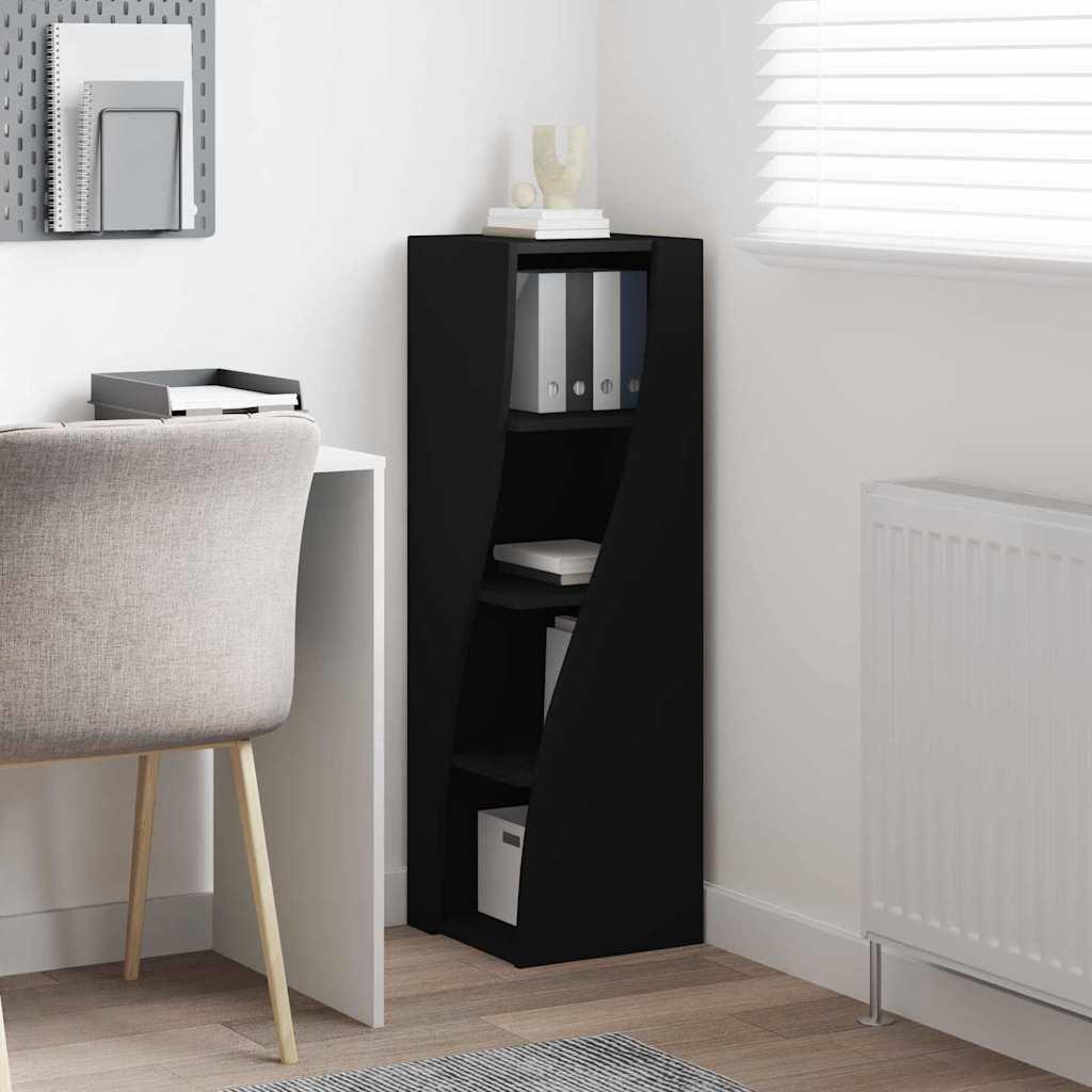 vidaXL Eckschrank Schwarz 32x32x102cm Holzwerkstoff