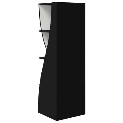 vidaXL Eckschrank Schwarz 32x32x102cm Holzwerkstoff