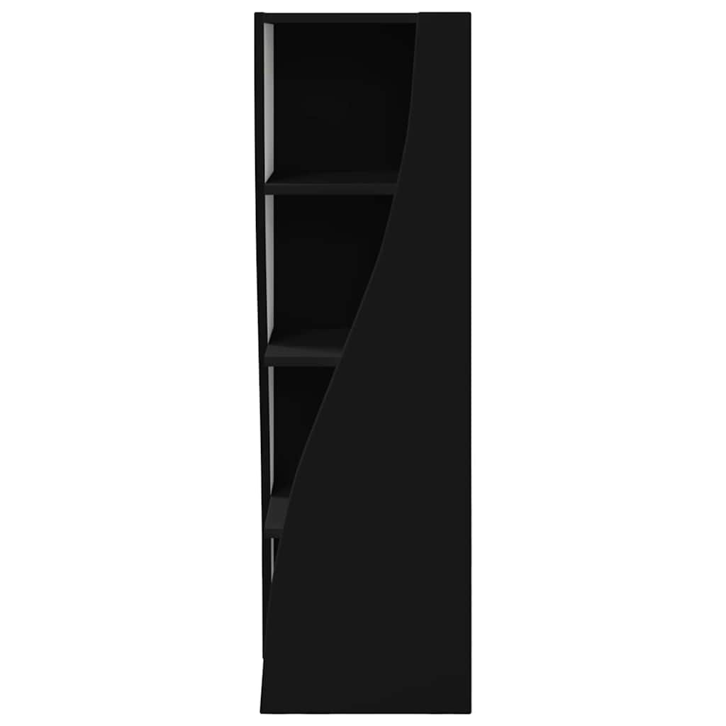 vidaXL Eckschrank Schwarz 32x32x102cm Holzwerkstoff