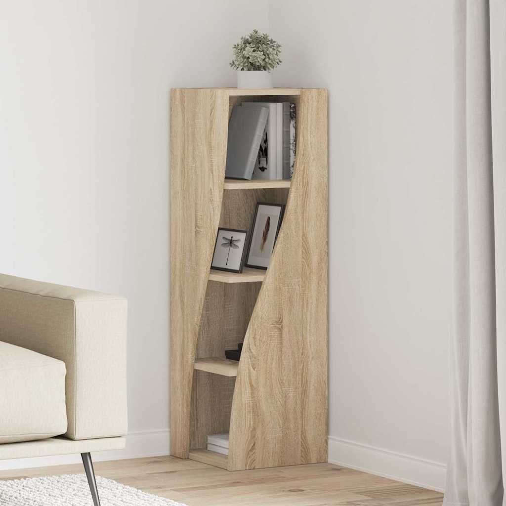 vidaXL Eckschrank Sonoma-Eiche 32x32x102cm Holzwerkstoff
