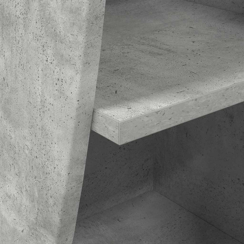 vidaXL Eckschrank Beton Grau 32x32x102cm Holzwerkstoff