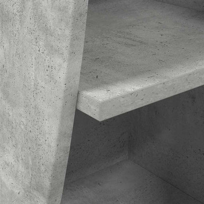 vidaXL Eckschrank Beton Grau 32x32x102cm Holzwerkstoff
