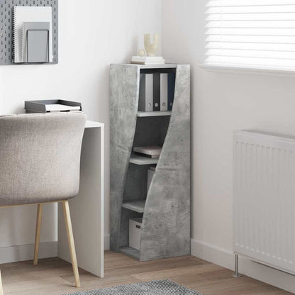 vidaXL Eckschrank Beton Grau 32x32x102cm Holzwerkstoff