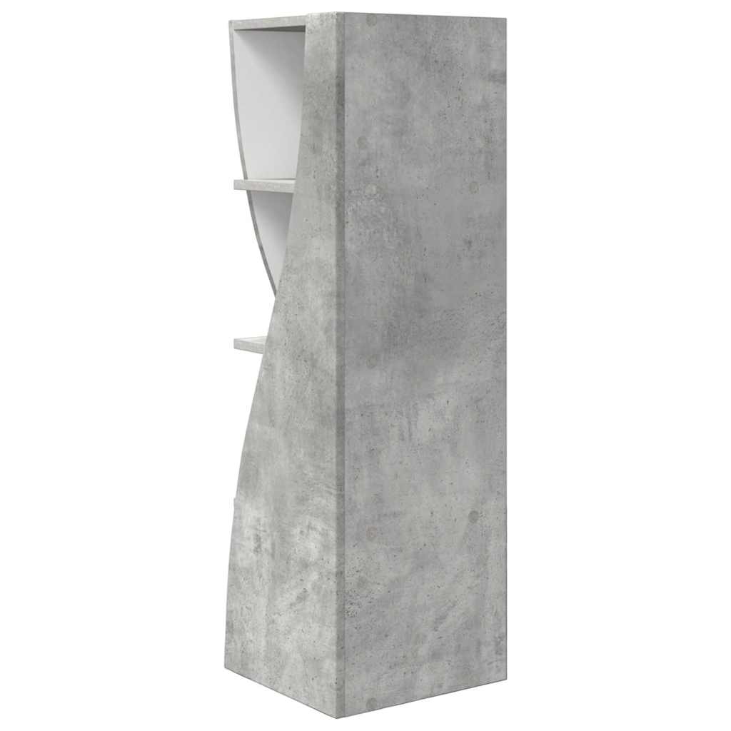 vidaXL Eckschrank Beton Grau 32x32x102cm Holzwerkstoff
