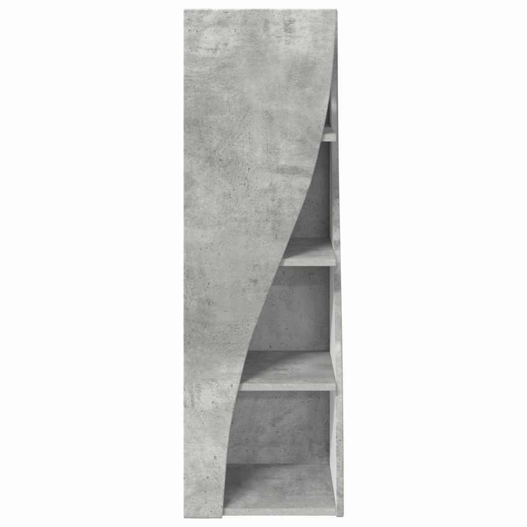 vidaXL Eckschrank Beton Grau 32x32x102cm Holzwerkstoff