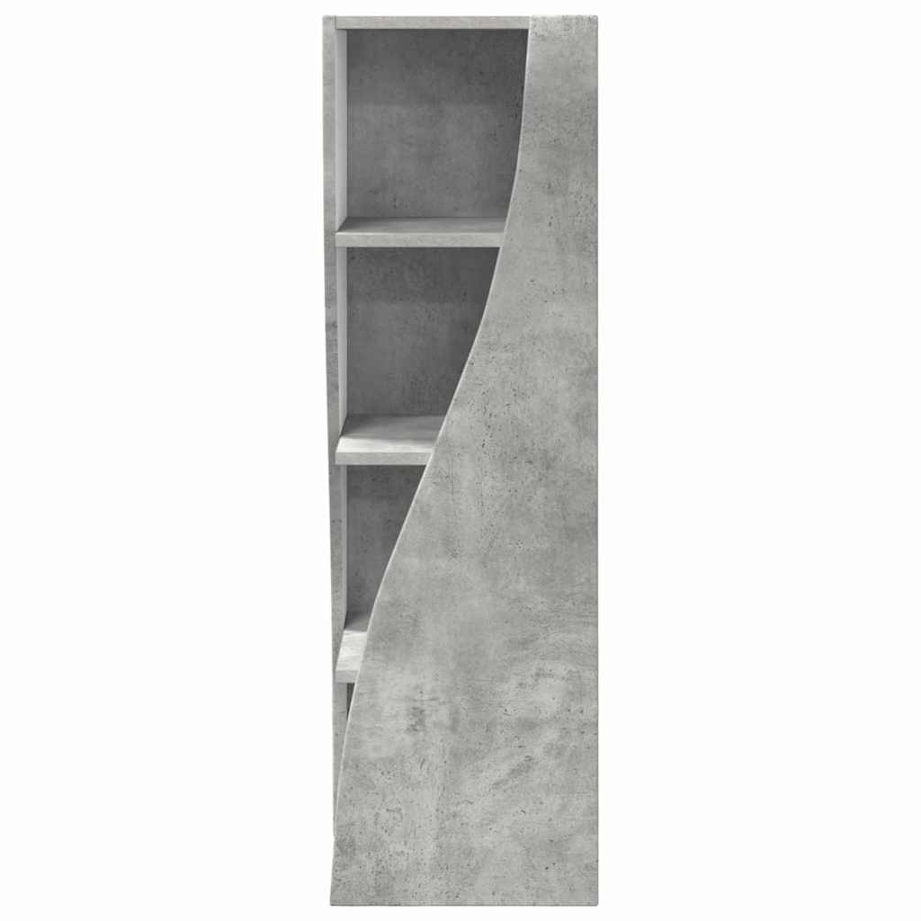 vidaXL Eckschrank Beton Grau 32x32x102cm Holzwerkstoff