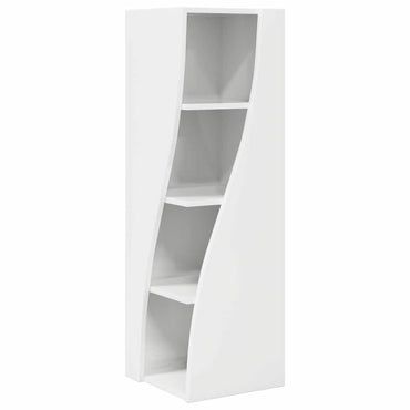 vidaXL Eckschrank Hochglanz Weiß 32x32x102cm Holzwerkstoff