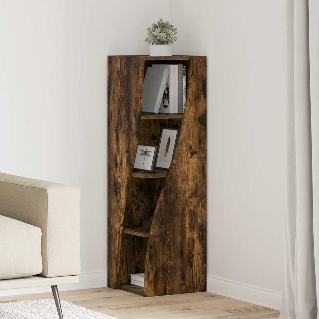 Eckschrank Geräucherte Eiche 32x32x102cm Holzwerkstoff