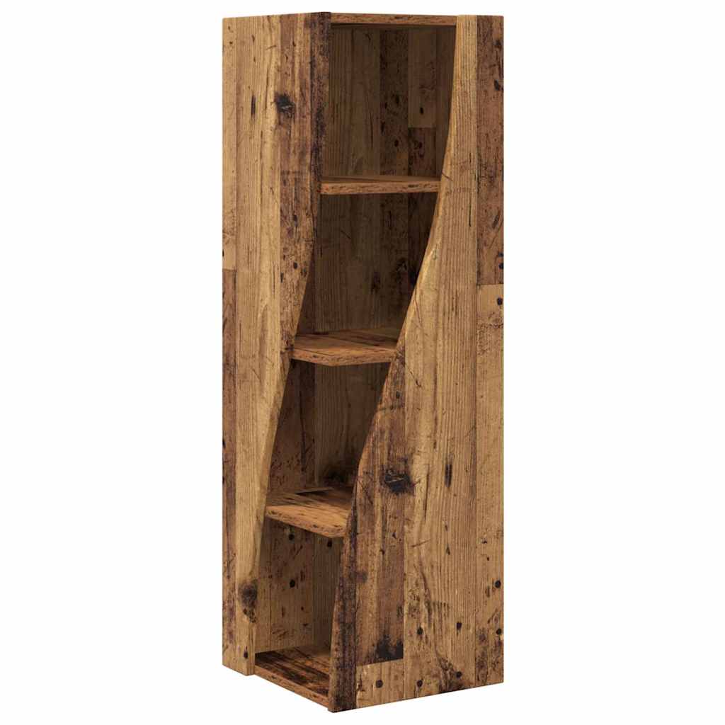 vidaXL Eckschrank Altholz 32x32x102cm Holzwerkstoff