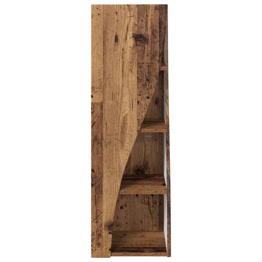 vidaXL Eckschrank Altholz 32x32x102cm Holzwerkstoff