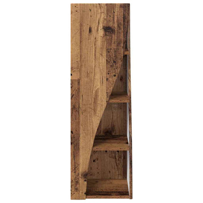 vidaXL Eckschrank Altholz 32x32x102cm Holzwerkstoff