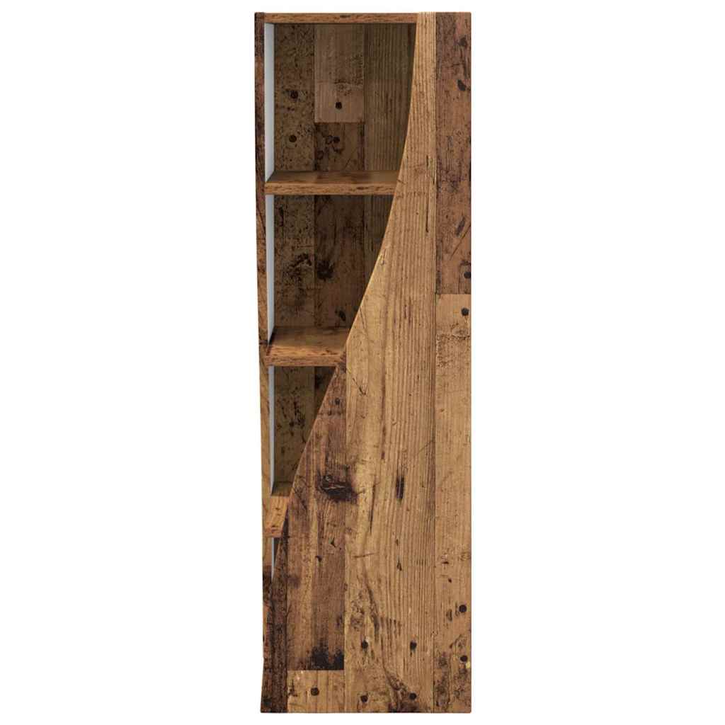 vidaXL Eckschrank Altholz 32x32x102cm Holzwerkstoff