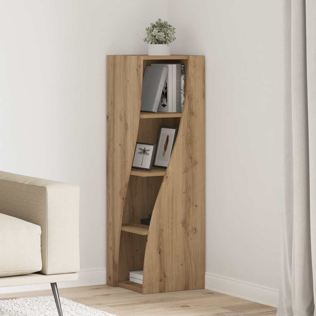 vidaXL Eckschrank Artisan-Eiche 32x32x102cm Holzwerkstoff