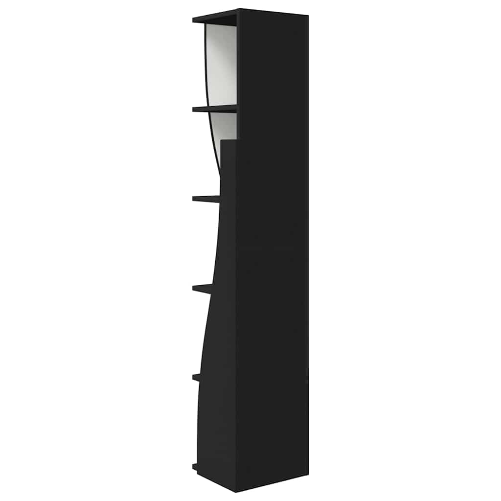 vidaXL Eckschrank Schwarz 27,5x27x140cm Holzwerkstoff