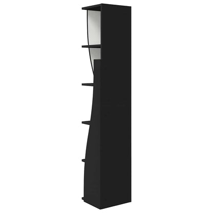 vidaXL Eckschrank Schwarz 27,5x27x140cm Holzwerkstoff