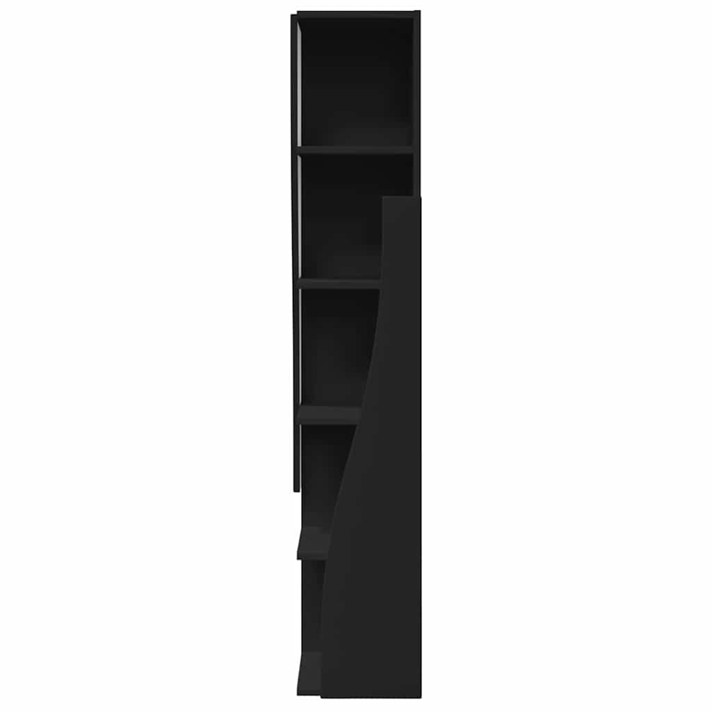 vidaXL Eckschrank Schwarz 27,5x27x140cm Holzwerkstoff