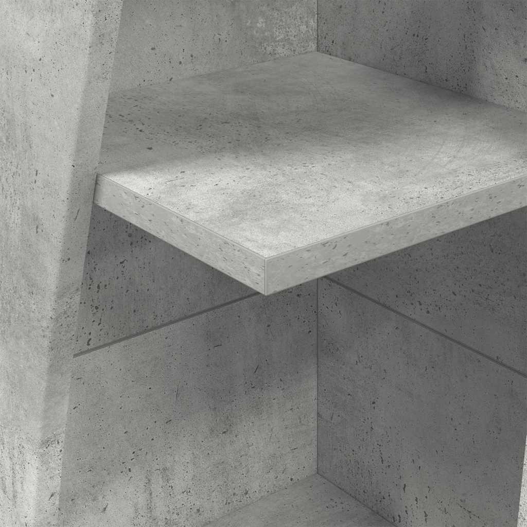 Eckschrank Beton Grau 27,5x27x140cm Holzwerkstoff