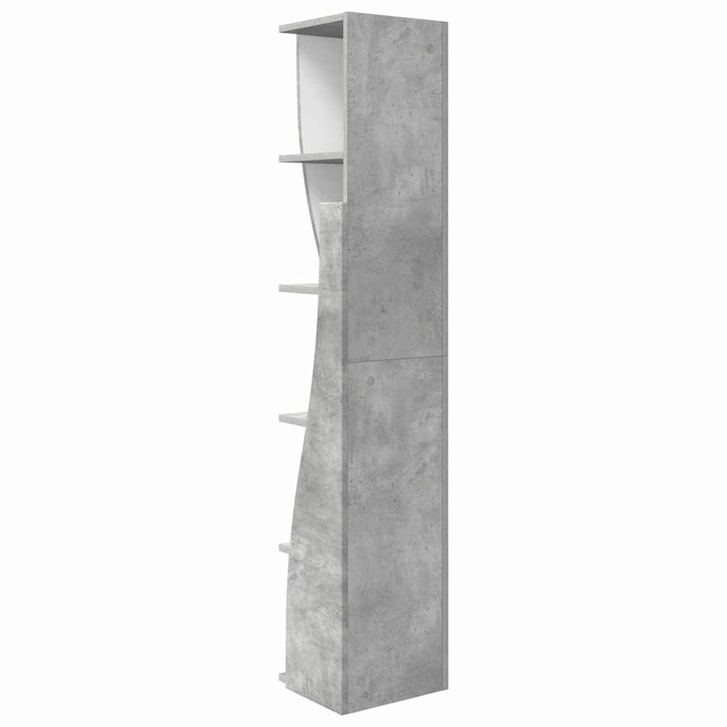 Eckschrank Beton Grau 27,5x27x140cm Holzwerkstoff