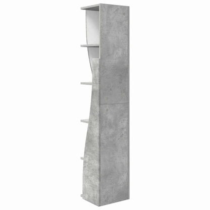 Eckschrank Beton Grau 27,5x27x140cm Holzwerkstoff