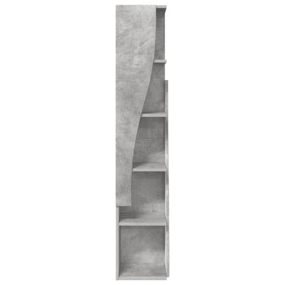 Eckschrank Beton Grau 27,5x27x140cm Holzwerkstoff