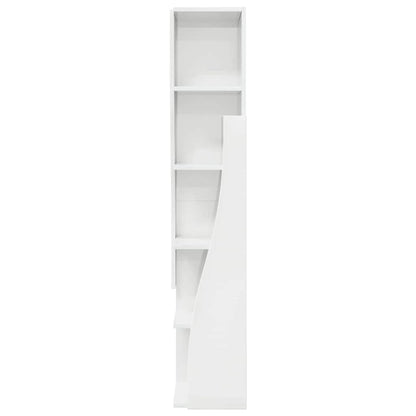 vidaXL Eckschrank Hochglanz Weiß 27,5x27x140cm Holzwerkstoff